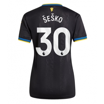 Billige Fotballdrakt Manchester United Benjamin Sesko #30 Replika Tredjedrakt Dame 2025-26 Kortermet